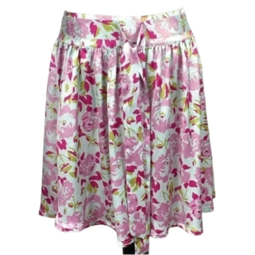 Tulle skirt size L multicolor floral lightweight